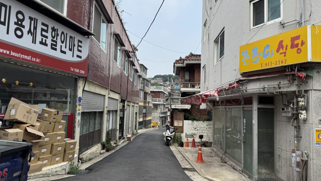 장위14구역 재개발 구역 내 현장 모습

