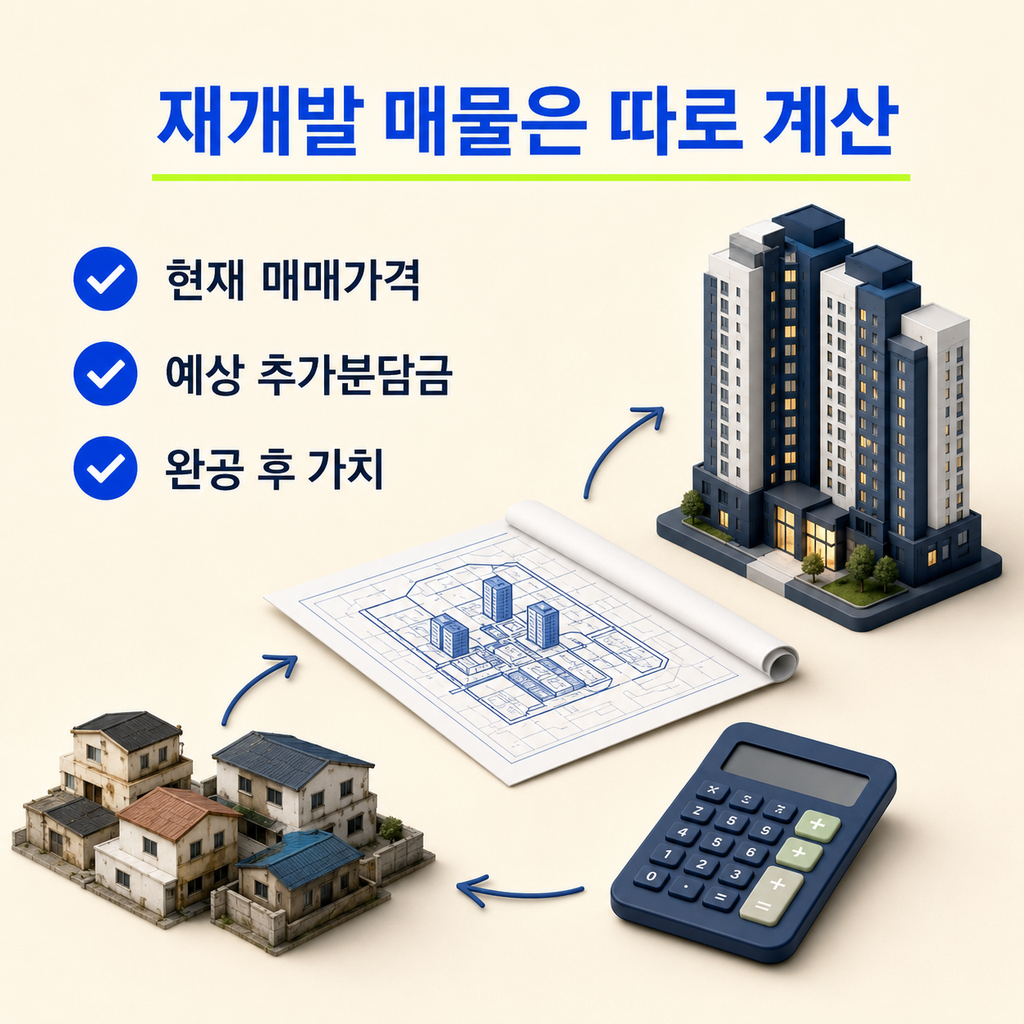 장위동 아파트값 상승과 재개발 매물 가격 계산